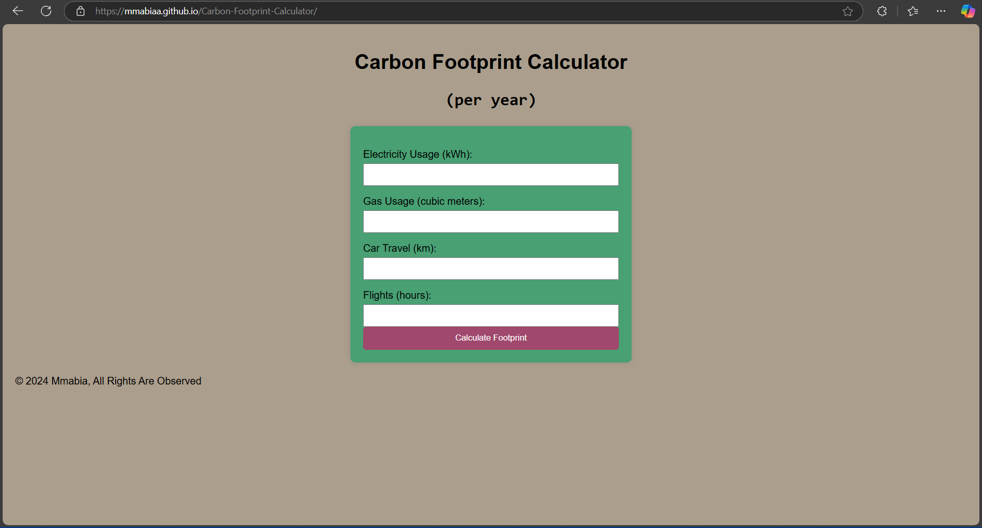 carbon-print-calculator